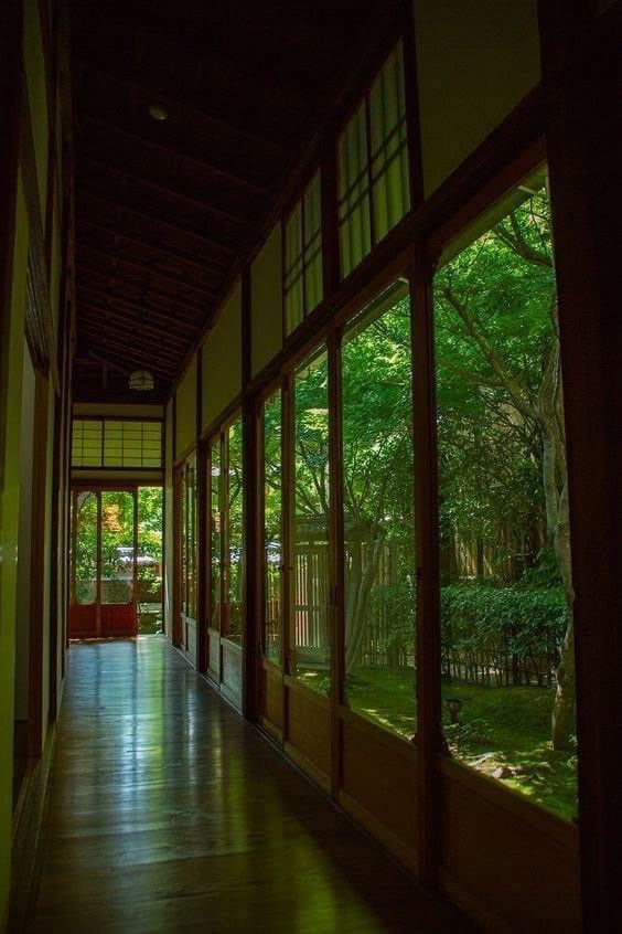 Traditional Japanese corridor